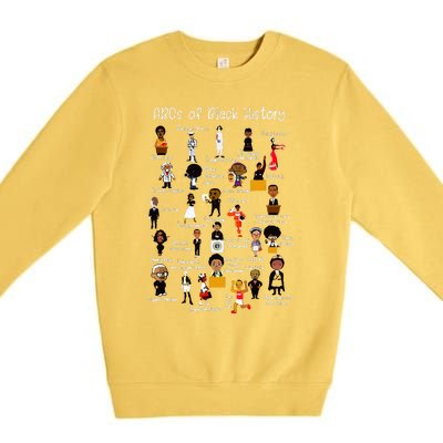 Abcs Of Black History Month Original Juneteenth Premium Crewneck Sweatshirt