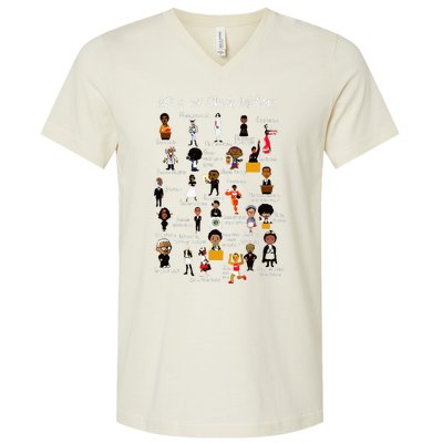 Abcs Of Black History Month Original Juneteenth V-Neck T-Shirt