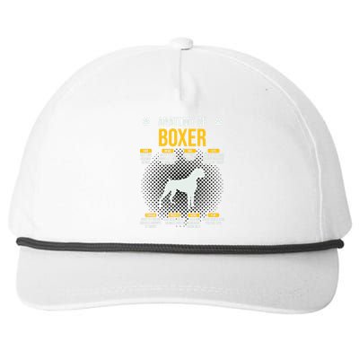 Anatomy Of Boxer Dog Lover Funny Snapback Five-Panel Rope Hat