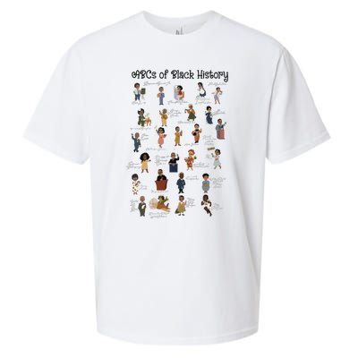 ABCs Of Black History Month Pride African American Teacher Sueded Cloud Jersey T-Shirt