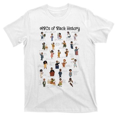 ABCs Of Black History Month Pride African American Teacher T-Shirt