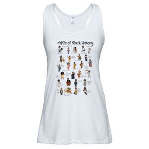 ABCs Of Black History Month Pride African American Teacher Ladies Essential Flowy Tank