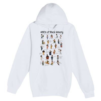 ABCs Of Black History Month Pride African American Teacher Premium Pullover Hoodie