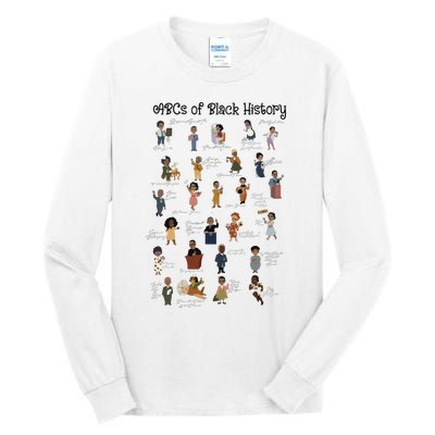 ABCs Of Black History Month Pride African American Teacher Tall Long Sleeve T-Shirt