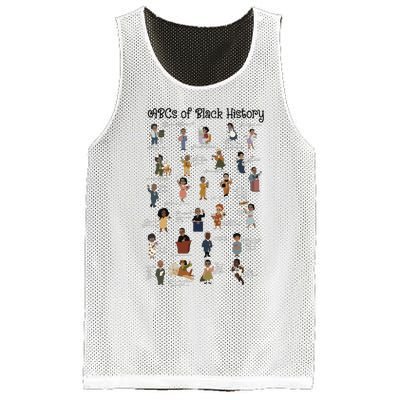 ABCs Of Black History Month Pride African American Teacher Mesh Reversible Basketball Jersey Tank