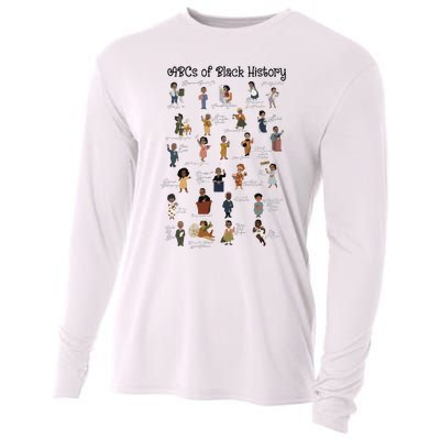 ABCs Of Black History Month Pride African American Teacher Cooling Performance Long Sleeve Crew