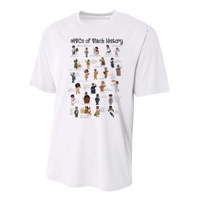 ABCs Of Black History Month Pride African American Teacher Performance Sprint T-Shirt