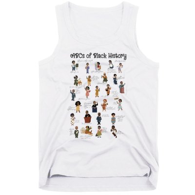 ABCs Of Black History Month Pride African American Teacher Tank Top