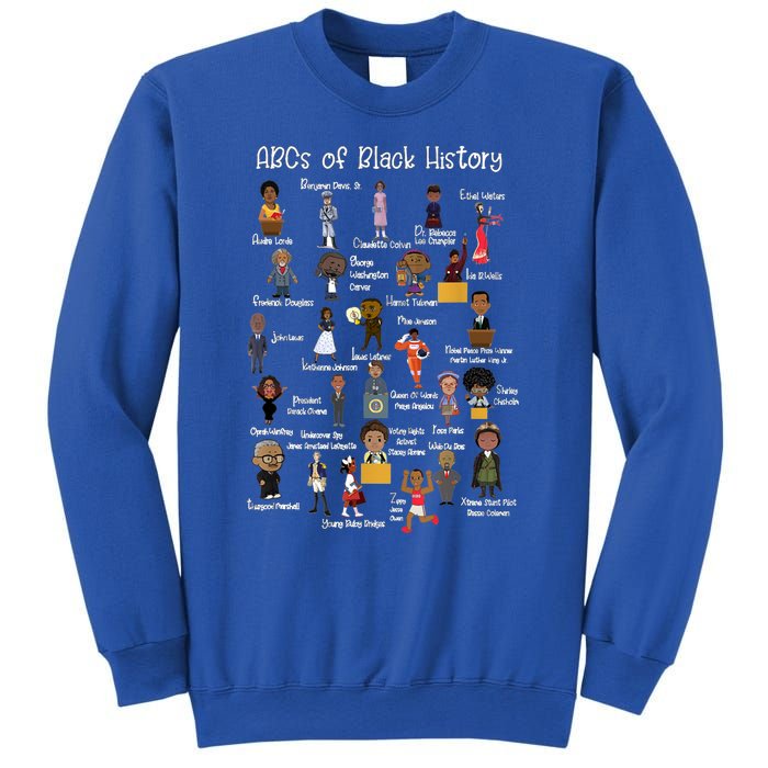 Abcs Of Black History Month Gift Original Black History Funny Gift Sweatshirt