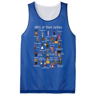 Abcs Of Black History Month Gift Original Black History Funny Gift Mesh Reversible Basketball Jersey Tank