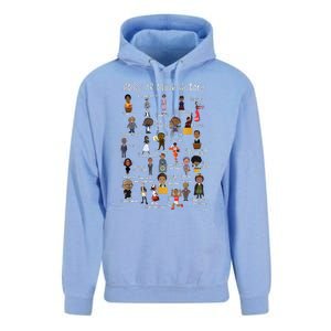 Abcs Of Black History Month Gift Original Black History Funny Gift Unisex Surf Hoodie