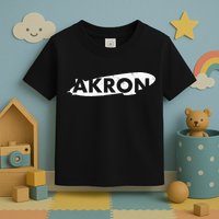 Akron Ohio Blimp Over Summit County Vintage Distressed Style Toddler T-Shirt