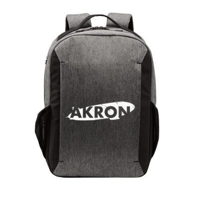 Akron Ohio Blimp Over Summit County Vintage Distressed Style Vector Backpack