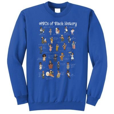 Abcs Of Black History Month Pride African American Teacher Funny Gift Tall Sweatshirt