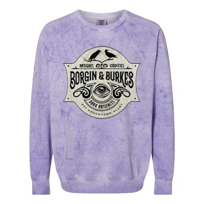 Antiques Oddities Borgin And Burkes Dark Artifacts Raven Colorblast Crewneck Sweatshirt