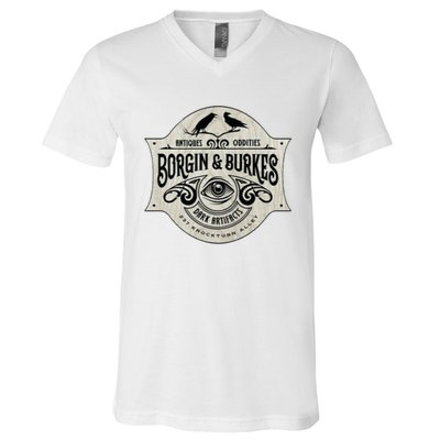 Antiques Oddities Borgin And Burkes Dark Artifacts Raven V-Neck T-Shirt