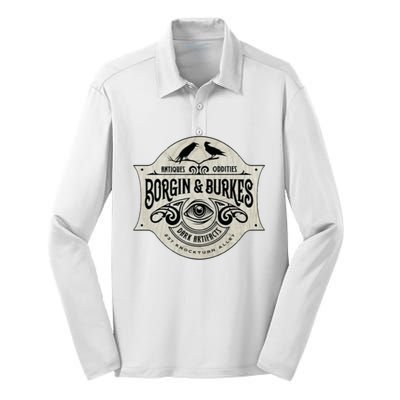 Antiques Oddities Borgin And Burkes Dark Artifacts Raven Silk Touch Performance Long Sleeve Polo