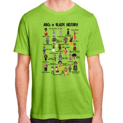 ABCs Of Black History Adult ChromaSoft Performance T-Shirt