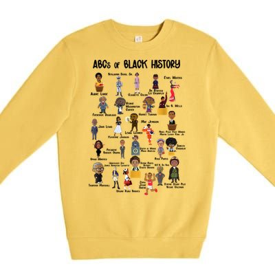 ABCs Of Black History Premium Crewneck Sweatshirt