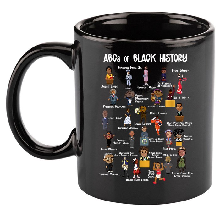 ABCs Of Black History 11oz C Handle Ceramic Mug