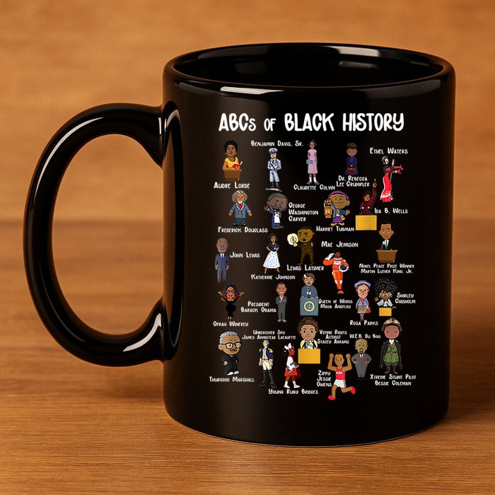 ABCs Of Black History 11oz C Handle Ceramic Mug