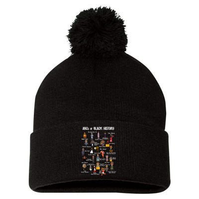 ABCs Of Black History Pom Pom 12in Knit Beanie