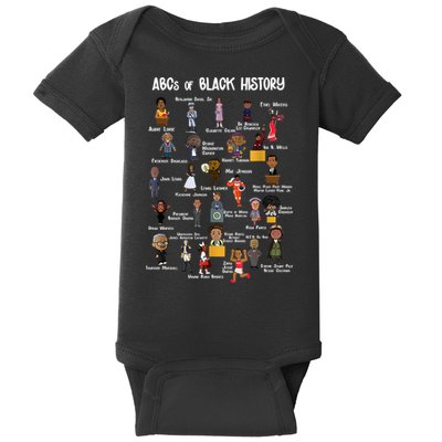 ABCs Of Black History Baby Bodysuit