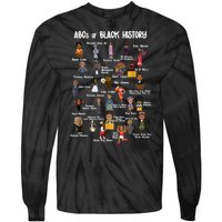 ABCs Of Black History Tie-Dye Long Sleeve Shirt