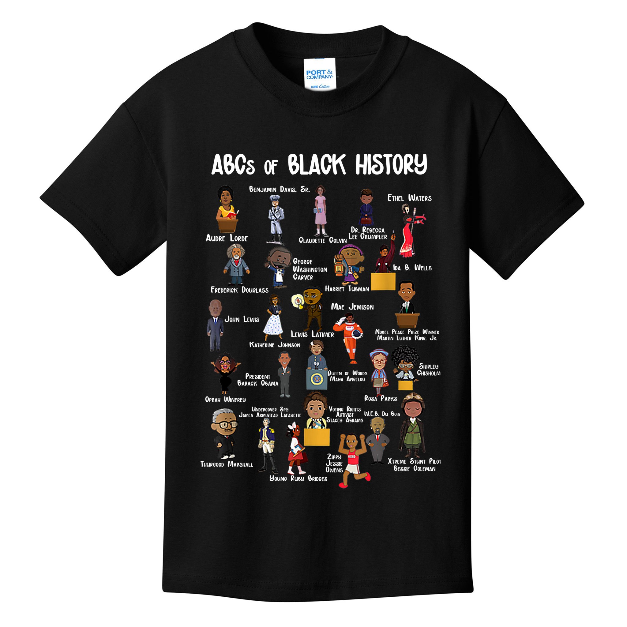 ABCs Of Black History Kids T-Shirt