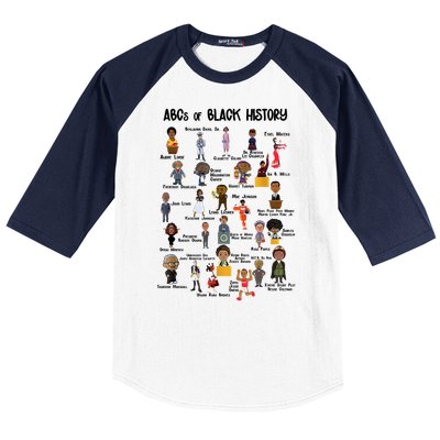 ABCs Of Black History Baseball Sleeve Shirt