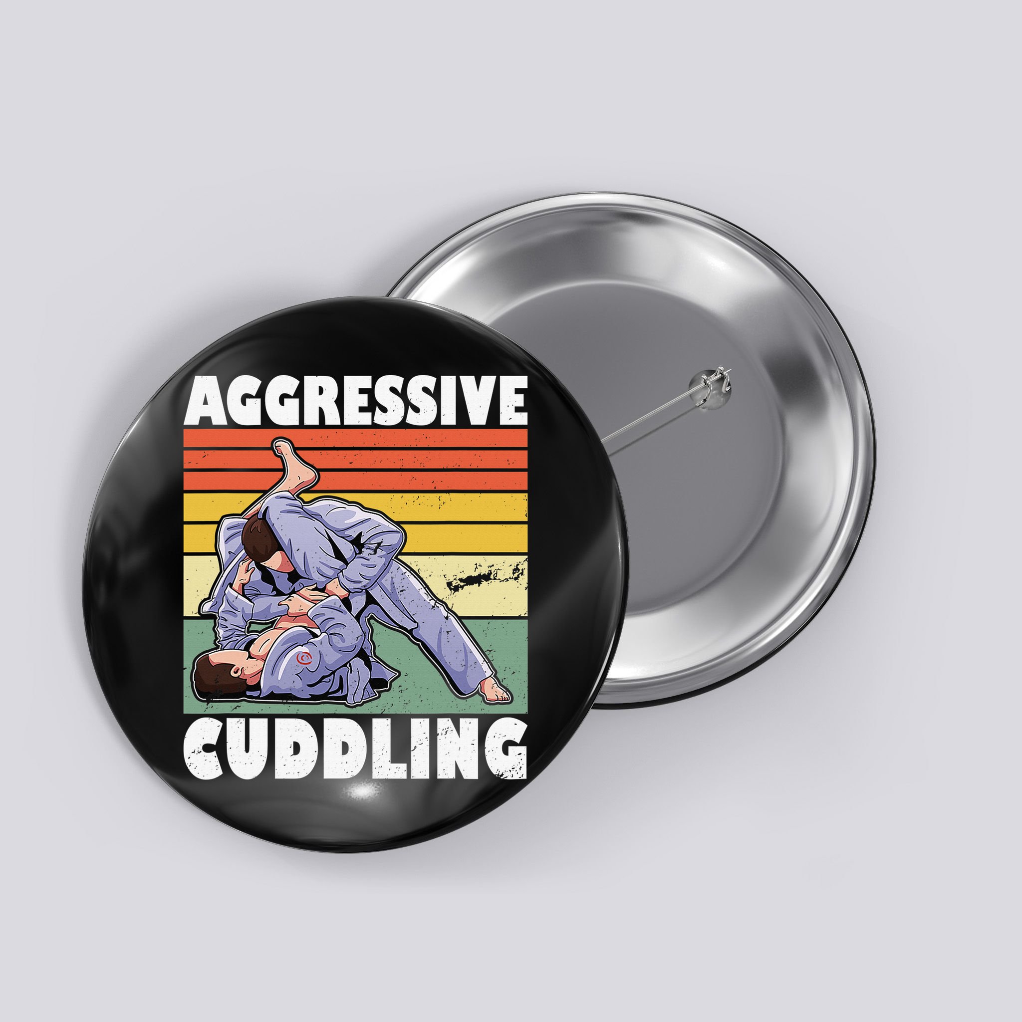 Anatomy Of Brazilian Jiu Jitsu Martial Arts BJJ Gift Button