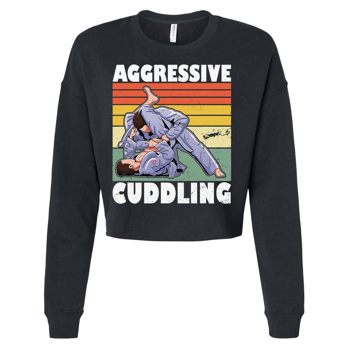 Anatomy Of Brazilian Jiu Jitsu Martial Arts BJJ Gift Cropped Pullover Crew