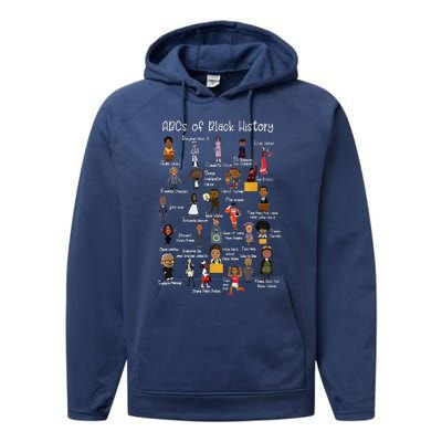 ABCs of Black History Month Original Juneteenth Performance Fleece Hoodie