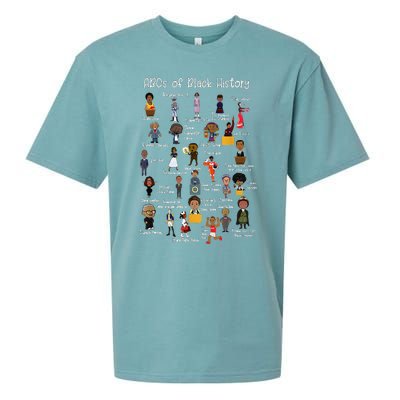 ABCs of Black History Month Original Juneteenth Sueded Cloud Jersey T-Shirt