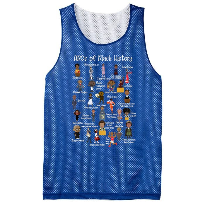 Abcs Of Black History Month Gift Original Black History Gift Mesh Reversible Basketball Jersey Tank