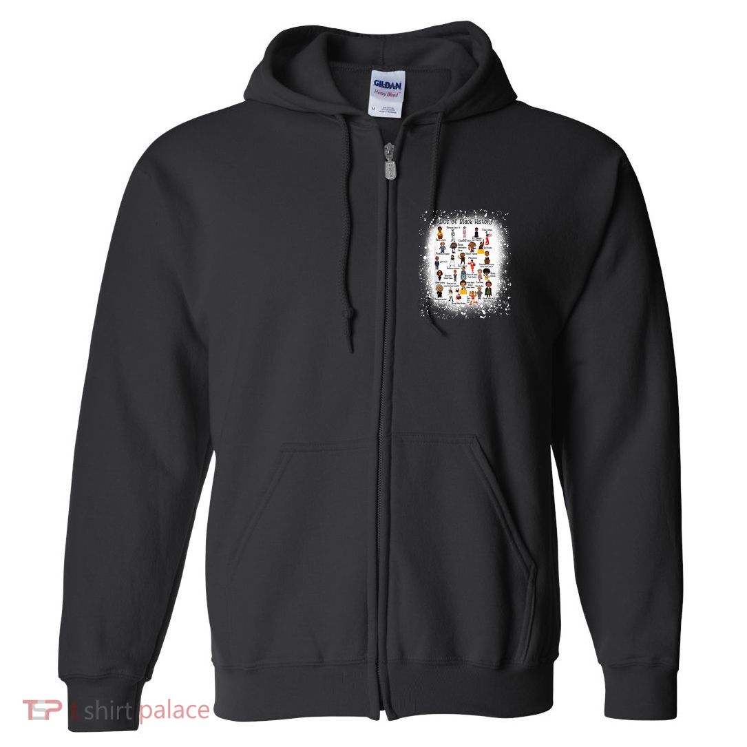 AbcS Of Black History Month Pride Teacher Full Zip Hoodie