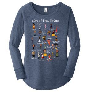 ABCs of Black History Month Original Juneteenth Women's Perfect Tri Tunic Long Sleeve Shirt