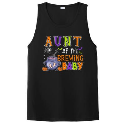 Aunt Of Brewing Baby Halloween Theme Baby Shower Spooky PosiCharge Competitor Tank