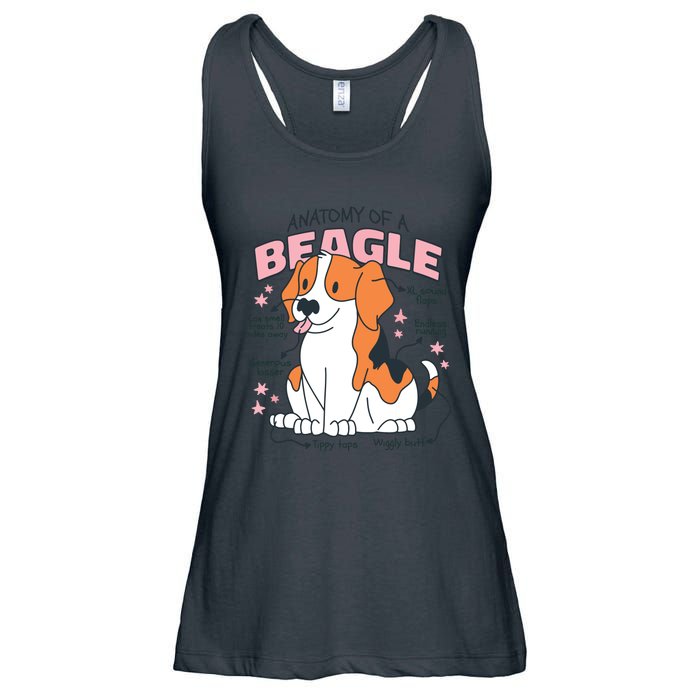 Anatomy Of Beagle Lovers Cool Mom Dog Pet Ladies Essential Flowy Tank