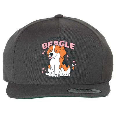 Anatomy Of Beagle Lovers Cool Mom Dog Pet Wool Snapback Cap