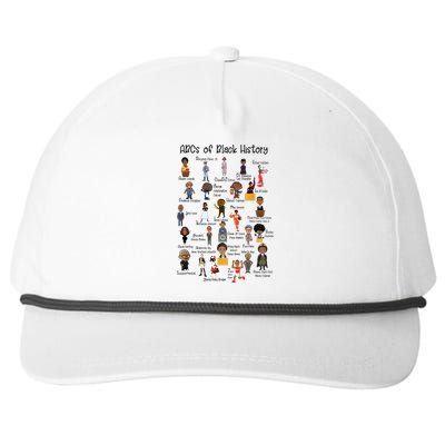 ABCs Of Black History Month Pride Women Men Teacher Giftmin Snapback Five-Panel Rope Hat