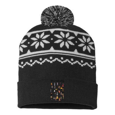 ABCs Of Black History Month Pride Women Men Teacher Giftmin USA-Made Snowflake Beanie