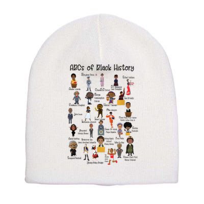 ABCs Of Black History Month Pride Women Men Teacher Giftmin Short Acrylic Beanie