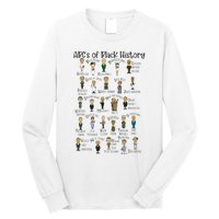 Abcs Of Black History Month Pride For Women Teacher Gift Long Sleeve Shirt