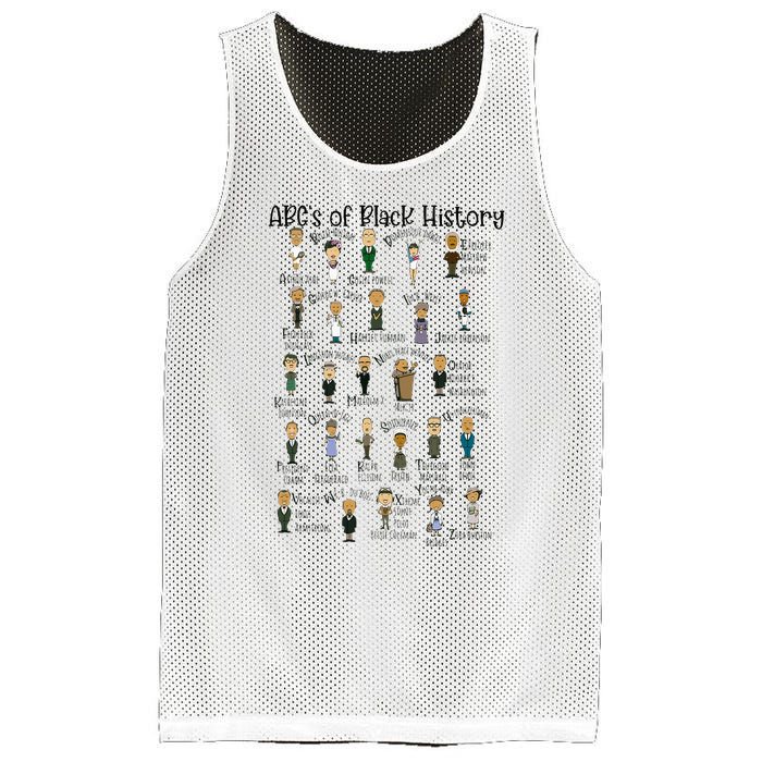 Abcs Of Black History Month Pride For Women Teacher Gift Mesh Reversible Basketball Jersey Tank