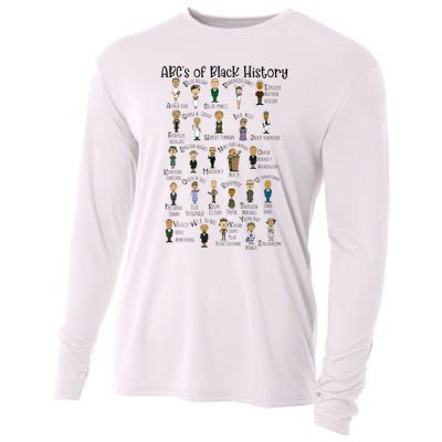 Abcs Of Black History Month Pride For Women Teacher Gift Cooling Performance Long Sleeve Crew