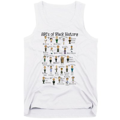 Abcs Of Black History Month Pride For Women Teacher Gift Tank Top