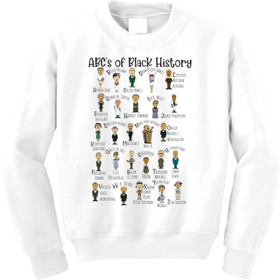 Abcs Of Black History Month Pride For Women Teacher Gift Kids Sweatshirt