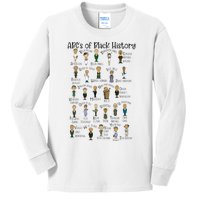 Abcs Of Black History Month Pride For Women Teacher Gift Kids Long Sleeve Shirt