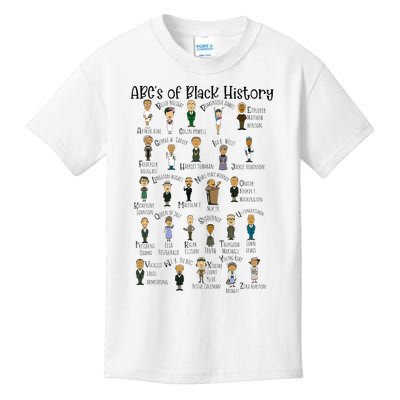 Abcs Of Black History Month Pride For Women Teacher Gift Kids T-Shirt